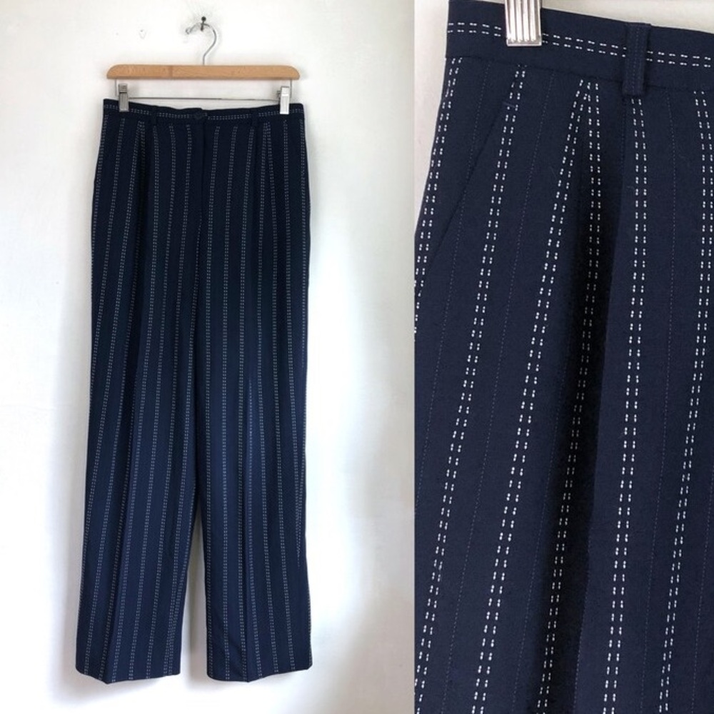 Vintage 90s Pinstripe High Waisted Pants - M
